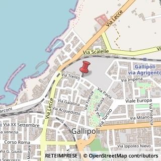 Mappa Via Trento, 27, 73014 Gallipoli, Lecce (Puglia)