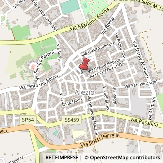 Mappa Via Giuseppe Mazzini, 2, 73011 Alezio, Lecce (Puglia)