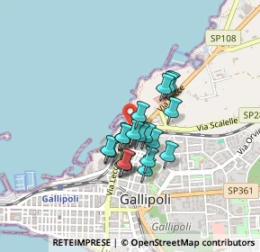 Mappa Via Fiume, 73014 Gallipoli LE, Italia (0.3185)