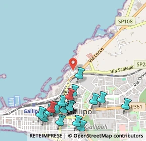 Mappa Via Fiume, 73014 Gallipoli LE, Italia (0.71)