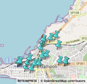 Mappa Via Fiume, 73014 Gallipoli LE, Italia (0.5705)