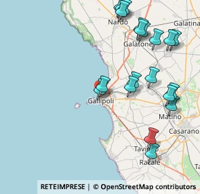 Mappa Via Fiume, 73014 Gallipoli LE, Italia (10.3895)