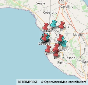 Mappa Via Fiume, 73014 Gallipoli LE, Italia (8.424)