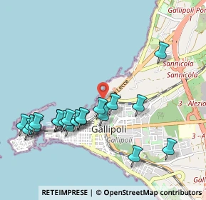 Mappa Via Fiume, 73014 Gallipoli LE, Italia (1.172)