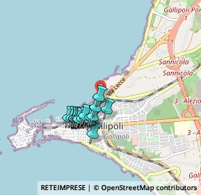 Mappa Via Fiume, 73014 Gallipoli LE, Italia (0.775)