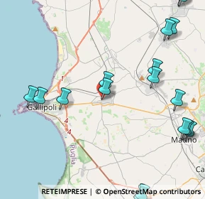 Mappa Via Provenzano, 73011 Alezio LE, Italia (6.37167)