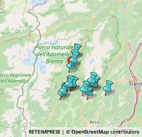 Mappa Via Pozze, 38080 Caderzone Terme TN, Italia (10.3375)