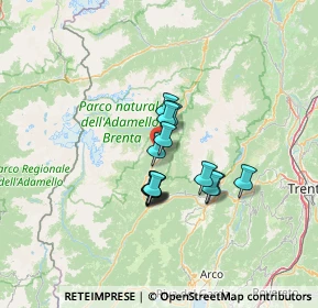 Mappa Via Pozze, 38080 Caderzone Terme TN, Italia (8.82)