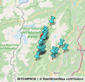 Mappa Via Pozze, 38080 Caderzone Terme TN, Italia (8.827)