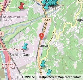 Mappa Str. del Dos di Lamar, 38121 Trento TN, Italia (1.5755)