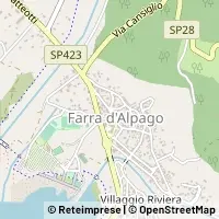 Karte Farra d'Alpago