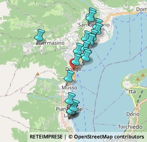 Mappa Via Cavour, 22014 Dongo CO, Italia (1.64)