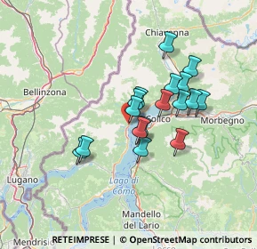 Mappa Via Cavour, 22014 Dongo CO, Italia (10.45294)