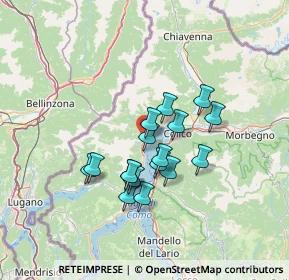 Mappa Via Cavour, 22014 Dongo CO, Italia (10.54706)