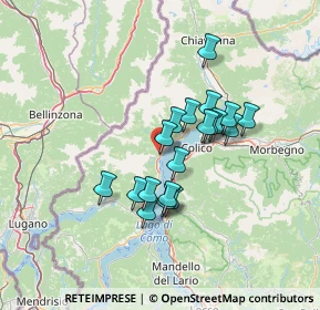 Mappa Piazza giulio Rubini, 22014 Dongo CO, Italia (10.56263)