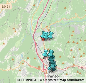 Mappa Via Salisburgo, 38121 Trento TN, Italia (3.74643)