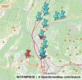 Mappa Via Salisburgo, 38121 Trento TN, Italia (3.46917)