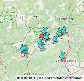 Mappa Nucleo Oregne ai Casai, 32037 Sospirolo BL, Italia (11.01538)