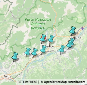 Mappa Nucleo Oregne ai Casai, 32037 Sospirolo BL, Italia (7.7725)
