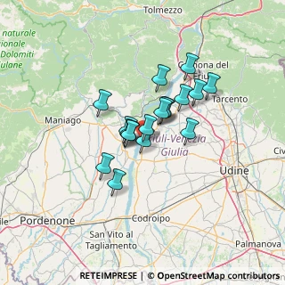 Mappa Via Camillo Benso Conte di Cavour, 33030 Dignano UD, Italia (9.00944)