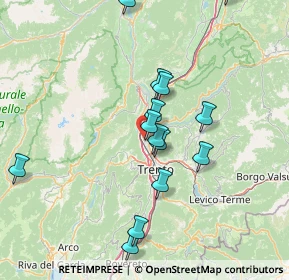 Mappa Via del Loghet, 38121 Trento TN, Italia (14.60929)