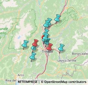 Mappa Via del Loghet, 38121 Trento TN, Italia (8.77538)