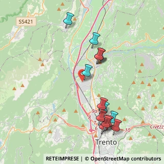 Mappa Via del Loghet, 38100 Trento TN, Italia (4.18429)