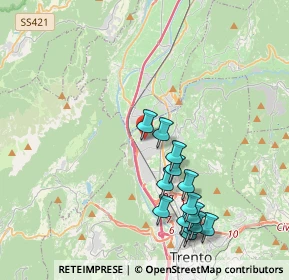 Mappa Via del Loghet, 38121 Trento TN, Italia (4.11857)