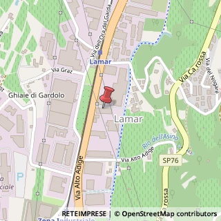Mappa Via di Lamar, 8, 38121 Trento, Trento (Trentino-Alto Adige)