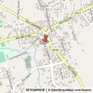 Mappa Via Castellerio, 2, 33010 Pagnacco, Udine (Friuli-Venezia Giulia)
