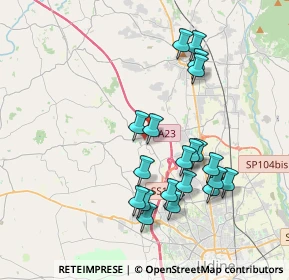 Mappa Via Giuseppe Verdi, 33010 Pagnacco UD, Italia (3.663)