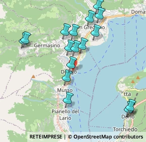 Mappa Via Garibaldi, 22014 Dongo CO, Italia (2.13118)