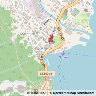 Mappa Via A. Aureggi, 15, 22014 Dongo, Como (Lombardia)