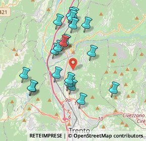 Mappa Piazza dell'Assunta, 38121 Meano TN, Italia (3.6545)