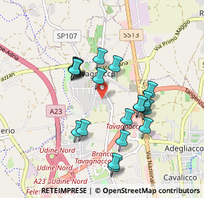 Mappa Via Monteverdi, 33010 Tavagnacco UD, Italia (0.808)