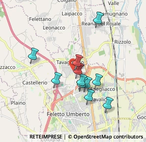 Mappa Via Monteverdi, 33010 Tavagnacco UD, Italia (1.48909)