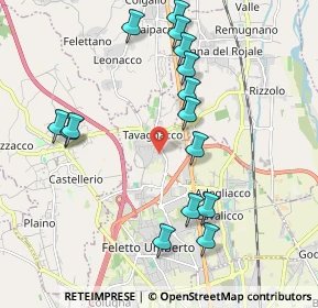 Mappa Via Monteverdi, 33010 Tavagnacco UD, Italia (2.06667)