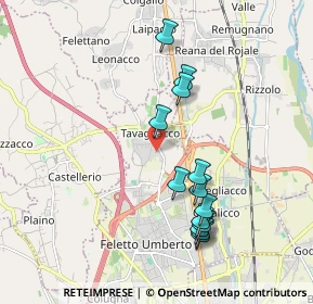 Mappa Via Monteverdi, 33010 Tavagnacco UD, Italia (1.84923)