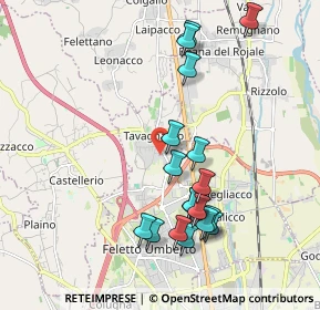 Mappa Via Monteverdi, 33010 Tavagnacco UD, Italia (1.94105)