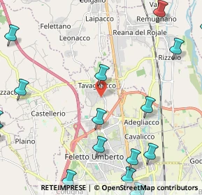 Mappa Via Monteverdi, 33010 Tavagnacco UD, Italia (3.377)