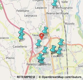 Mappa Via Monteverdi, 33010 Tavagnacco UD, Italia (1.80083)