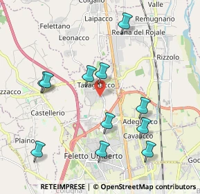 Mappa Via Monteverdi, 33010 Tavagnacco UD, Italia (2.05273)