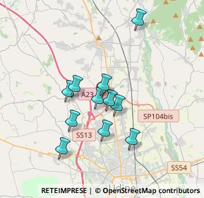 Mappa Via Monteverdi, 33010 Tavagnacco UD, Italia (2.85)