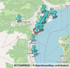 Mappa Via Mercato, 22014 Dongo CO, Italia (1.6065)