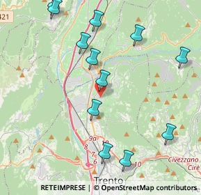 Mappa Via del Camantolin, 38121 Meano TN, Italia (4.62833)