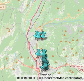 Mappa Via del Camantolin, 38121 Meano TN, Italia (3.76929)