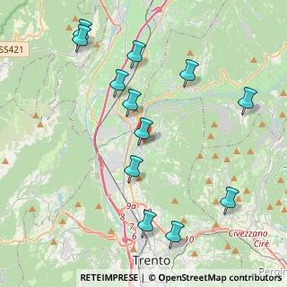 Mappa Via Bellaria, 38100 Meano TN, Italia (4.52917)