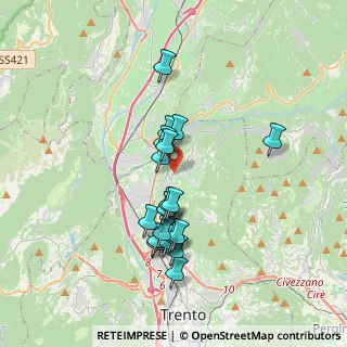 Mappa Via Bellaria, 38100 Meano TN, Italia (3.121)