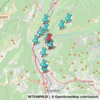 Mappa Via Bellaria, 38100 Meano TN, Italia (2.87083)