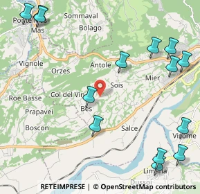 Mappa Via Bios, 32100 Belluno BL, Italia (2.89714)